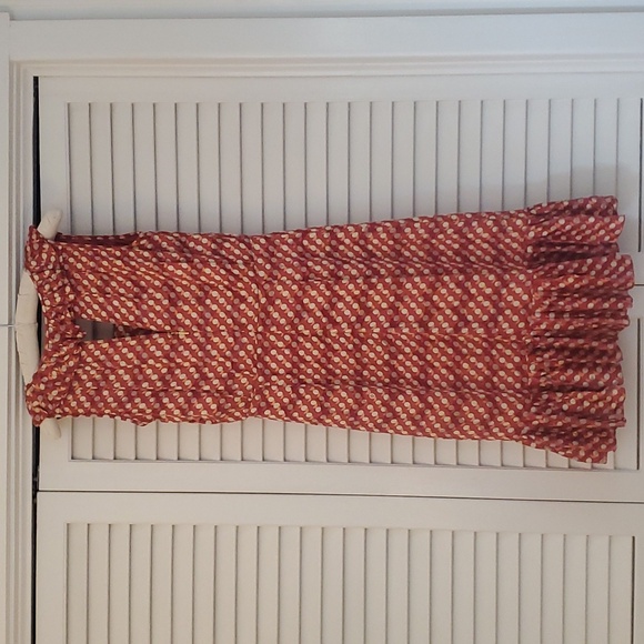 Tory Burch Janetta Circle Clip Dot Print Dress, Size 2 - Picture 6 of 16